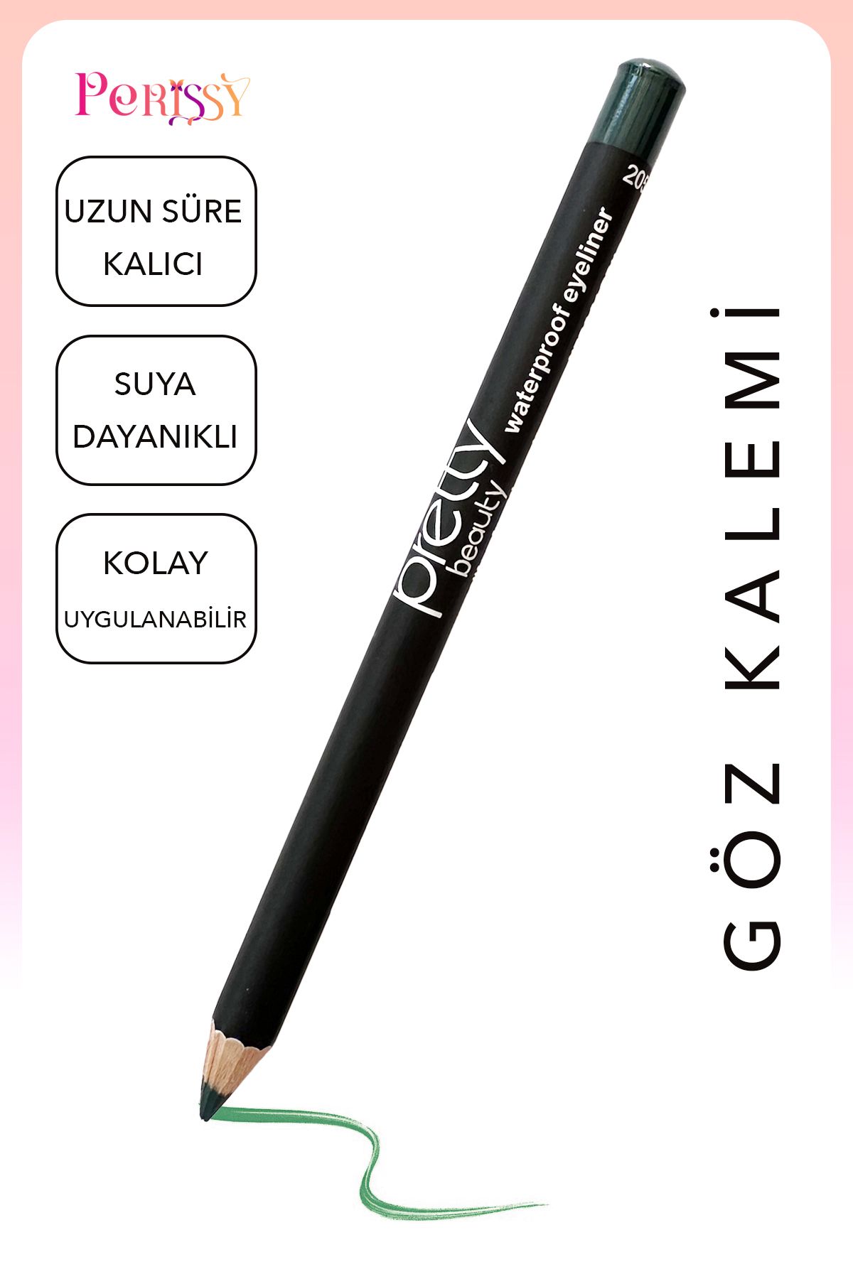 Perissy Suya Dayanıklı Göz Kalemi Waterproof Eyeliner