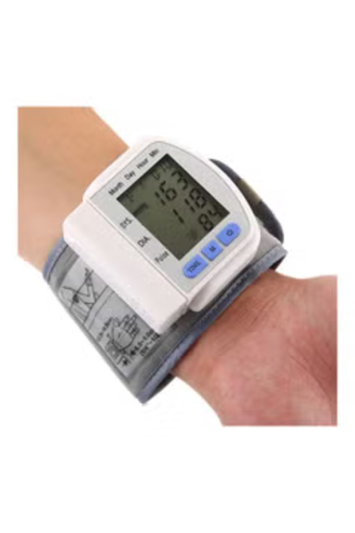 Arabest-CK-102S Digital LCD Automatic Wrist Watch Blood Pressure Monitor Heart Beat Rate Pulse Meter 3