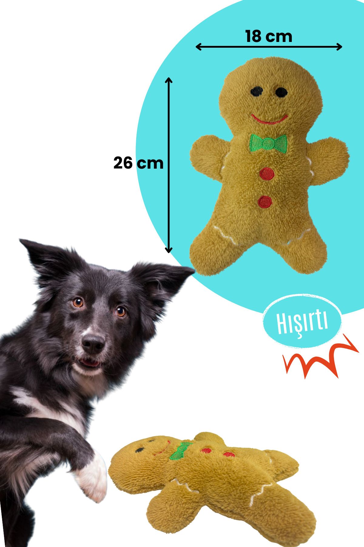 Havhav-Havrika Years Plush Dog Toys Set - Sugar Dog with Rustle Cookie and Vikvik 3