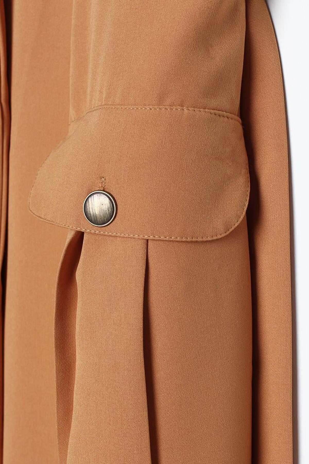 ALLDAY-Mustard-Shoulder Epaulettes Belted Pocket Vest 5