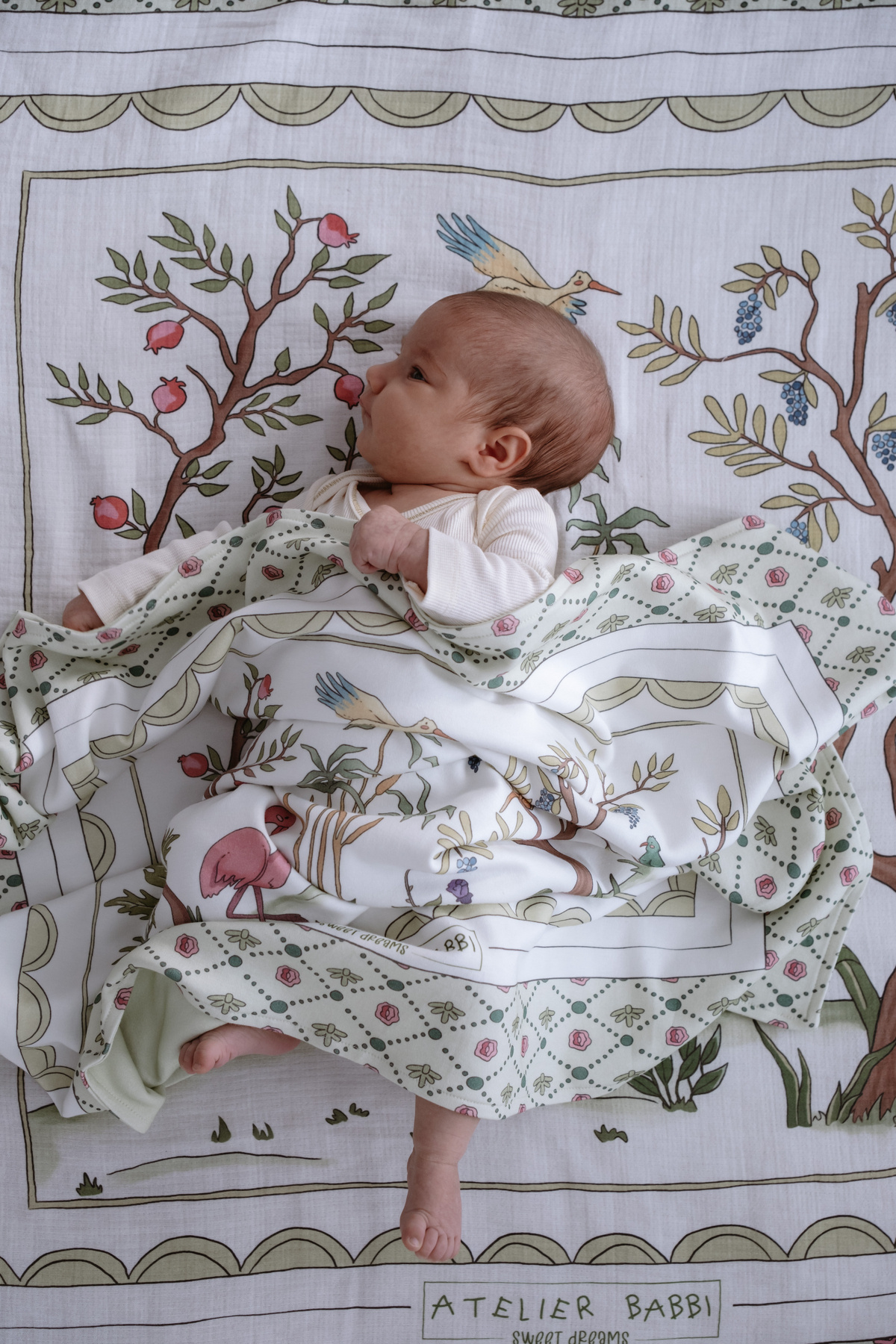 Atelier Babbi Çift Taraflı Battaniye - İlkbahar fotoğrafı 3 (önizleme)