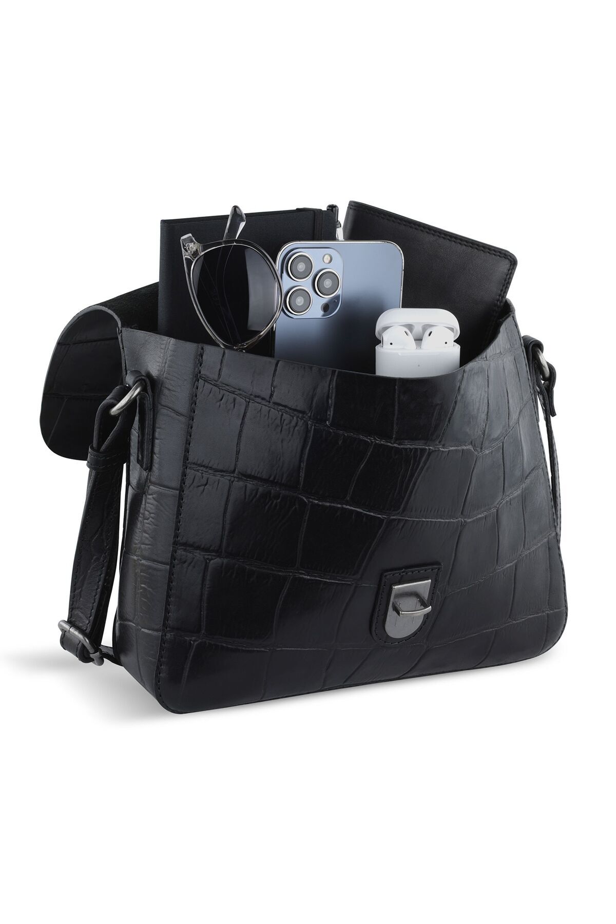 BUGATTI-Nevio Umhängetasche Leder 26 cm 5
