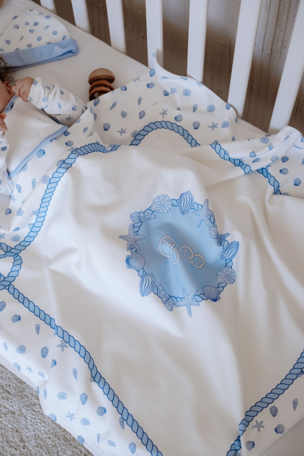 Atelier Babbi-Seashells Double Sided Blanket 4