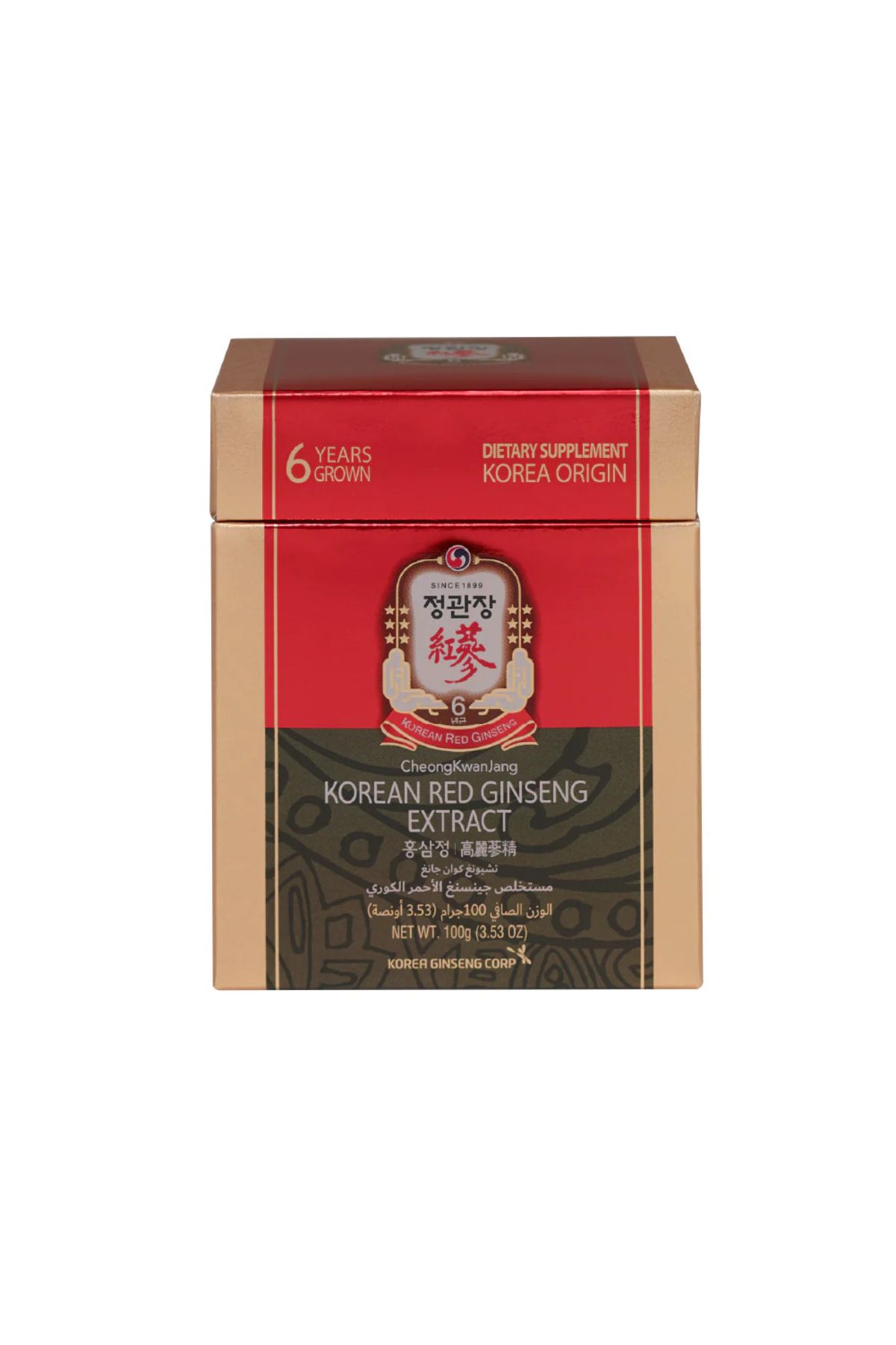 KOREA GINSENG CORP-Cheong Kwan Jang World No.1 Korean Red Ginseng Extract 100% For Extra Strength, 100gm 1