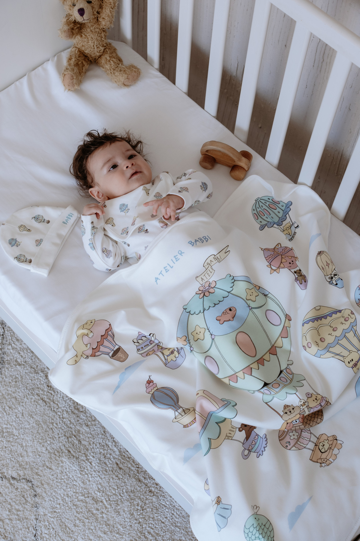 Atelier Babbi %100 Pamuk Çift Taraflı Battaniye - Kapadokya fotoğrafı 3 (önizleme)