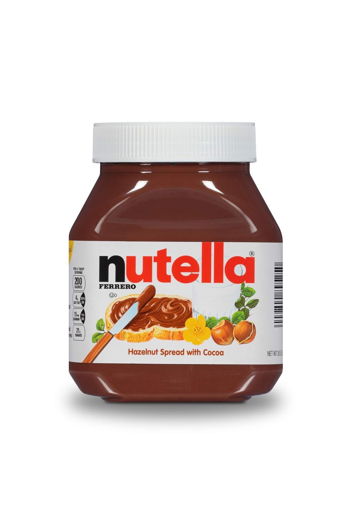 Nutella Hazelnut Spread with Cocoa for Breakfast 750 gr Menşei USA