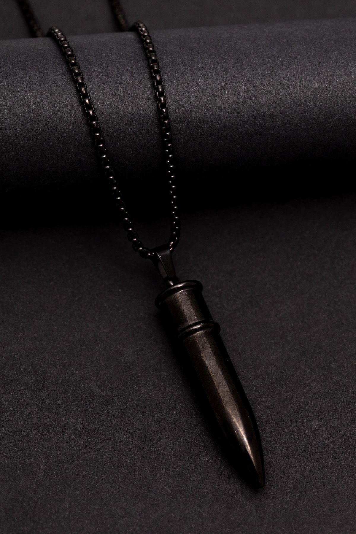 OSMANLI GÜMÜŞ-Men's Necklace - Bullet Model Men's Steel Necklace - 316 L Stainless Steel Necklace 1