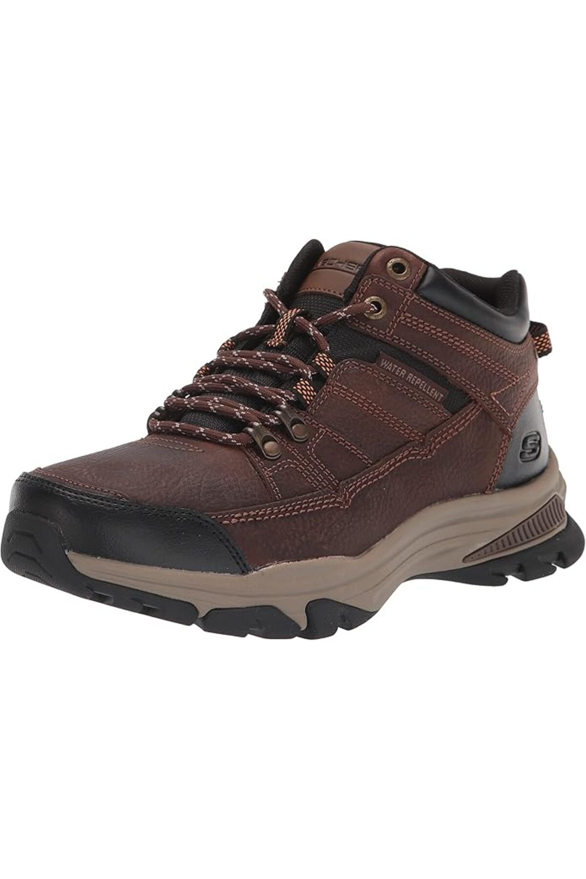 SKECHERS-204482 Ww-Choc Ralcon Emil Men's Brown Water Repellent Leather Sports Boots 1