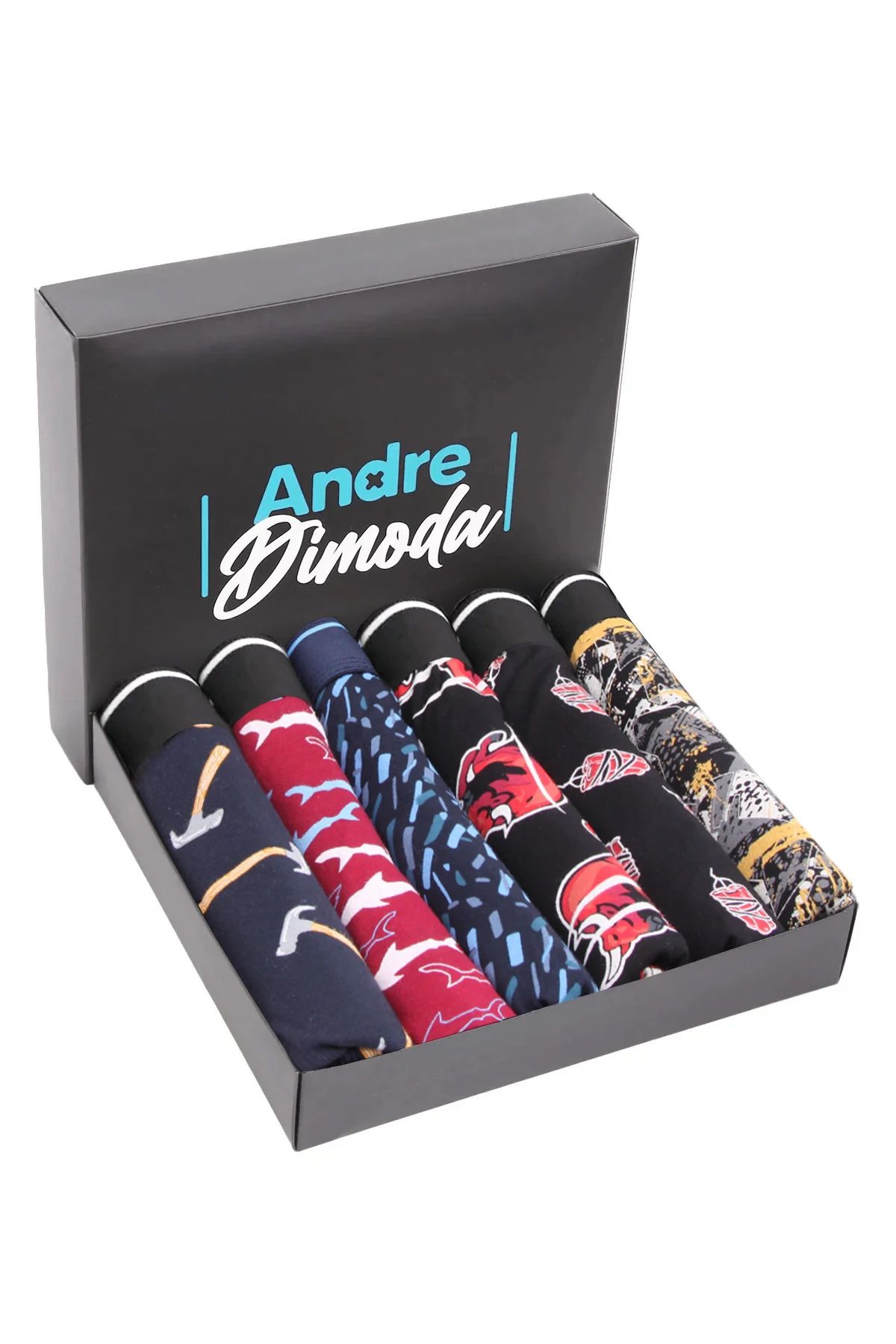 andredimoda Erkek 6'lı Boxer 1. Sınıf Kumaş Premium Paket Özel Dizayn. Düz Likralı Boxer Şort Çeyizlik Hediyelik