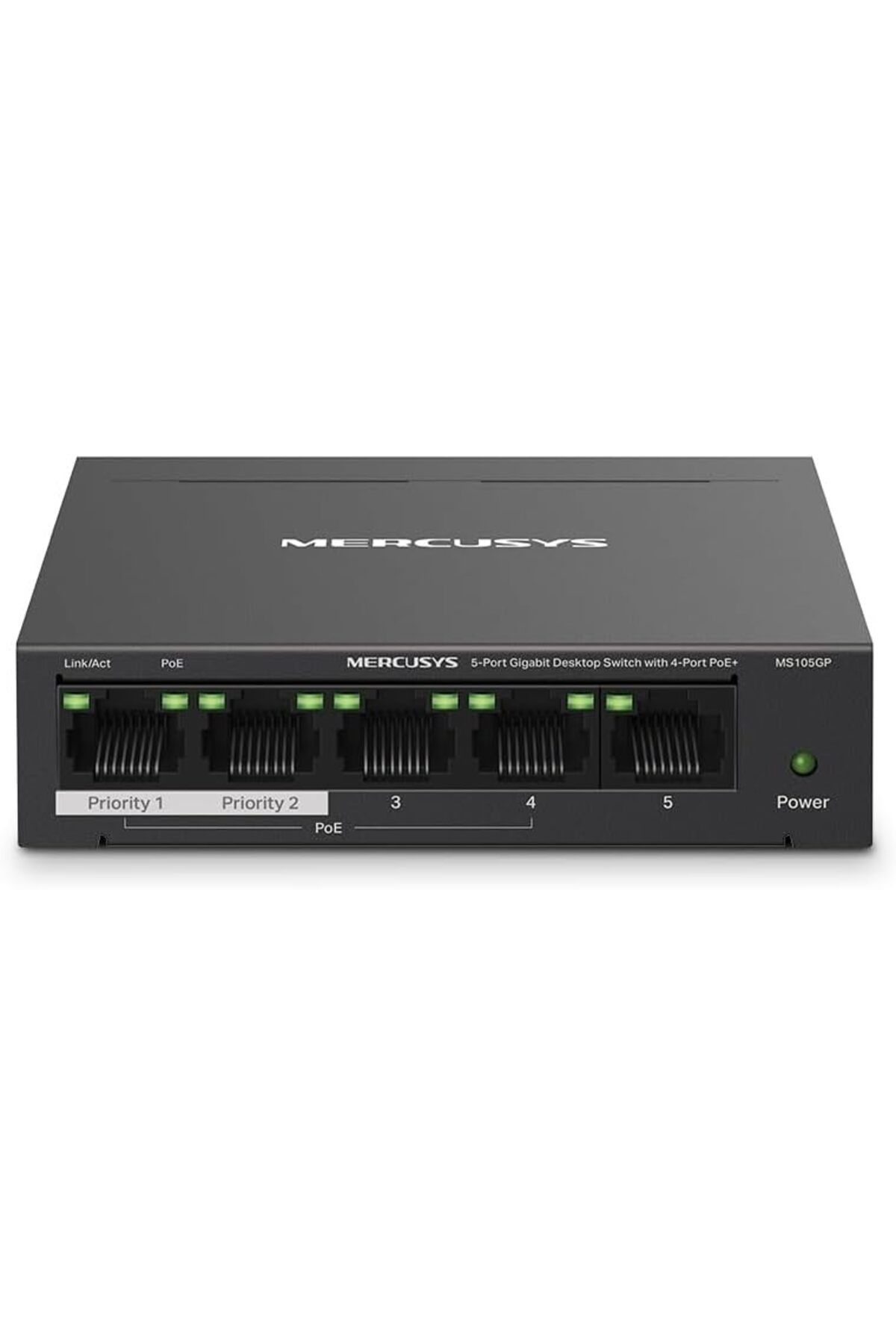 STOREMAX MS105, 5-Port Gigabit Desktop Switch with 4-Port PoE+ TrendBazaar 1057563