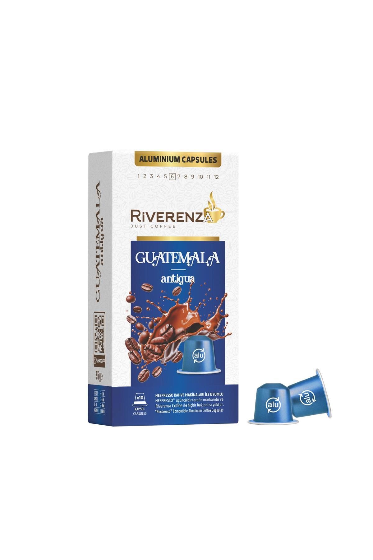 Riverenza Alüminyum Nespresso® Uyumlu Kapsül Kahve Guatemala 10 Kapsül