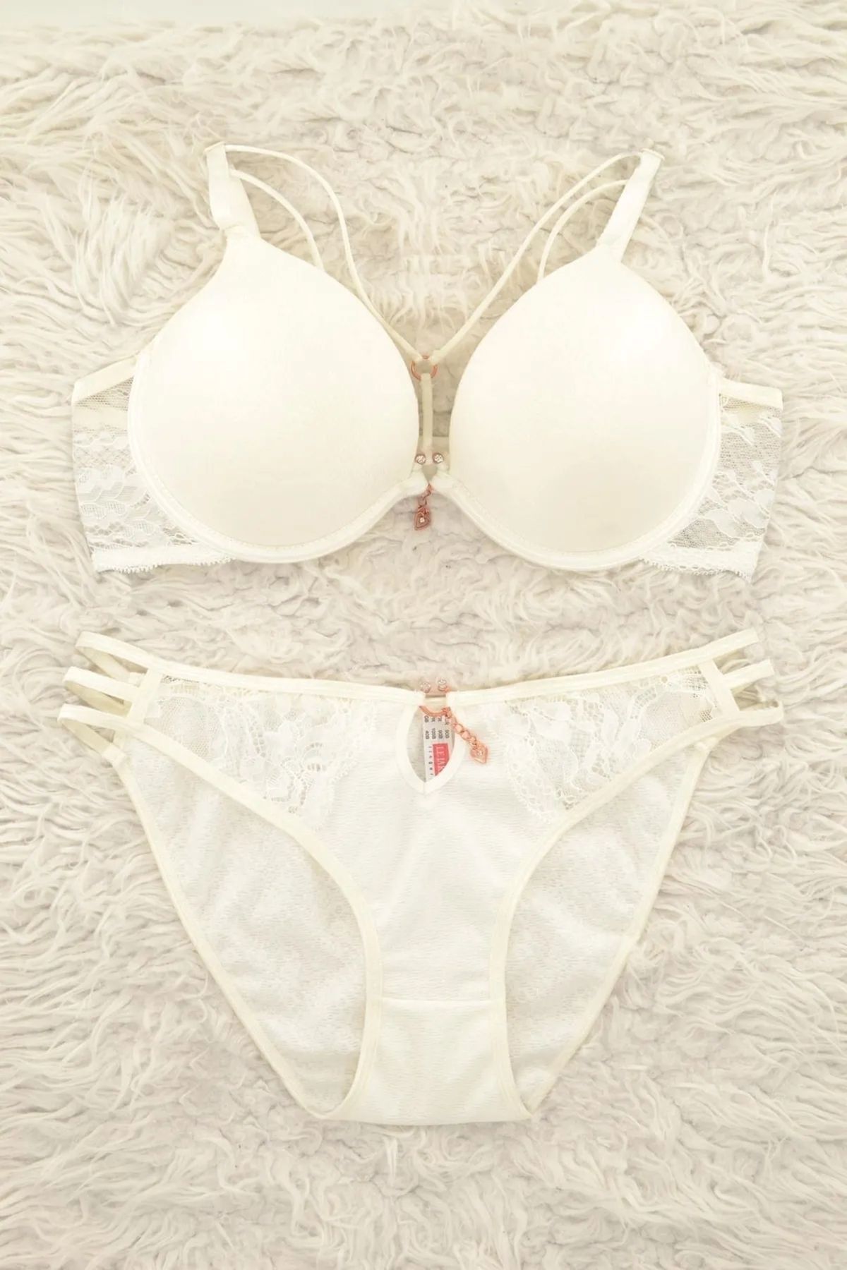 Le Jardin-Underwear Set - Ecru - Plain 2