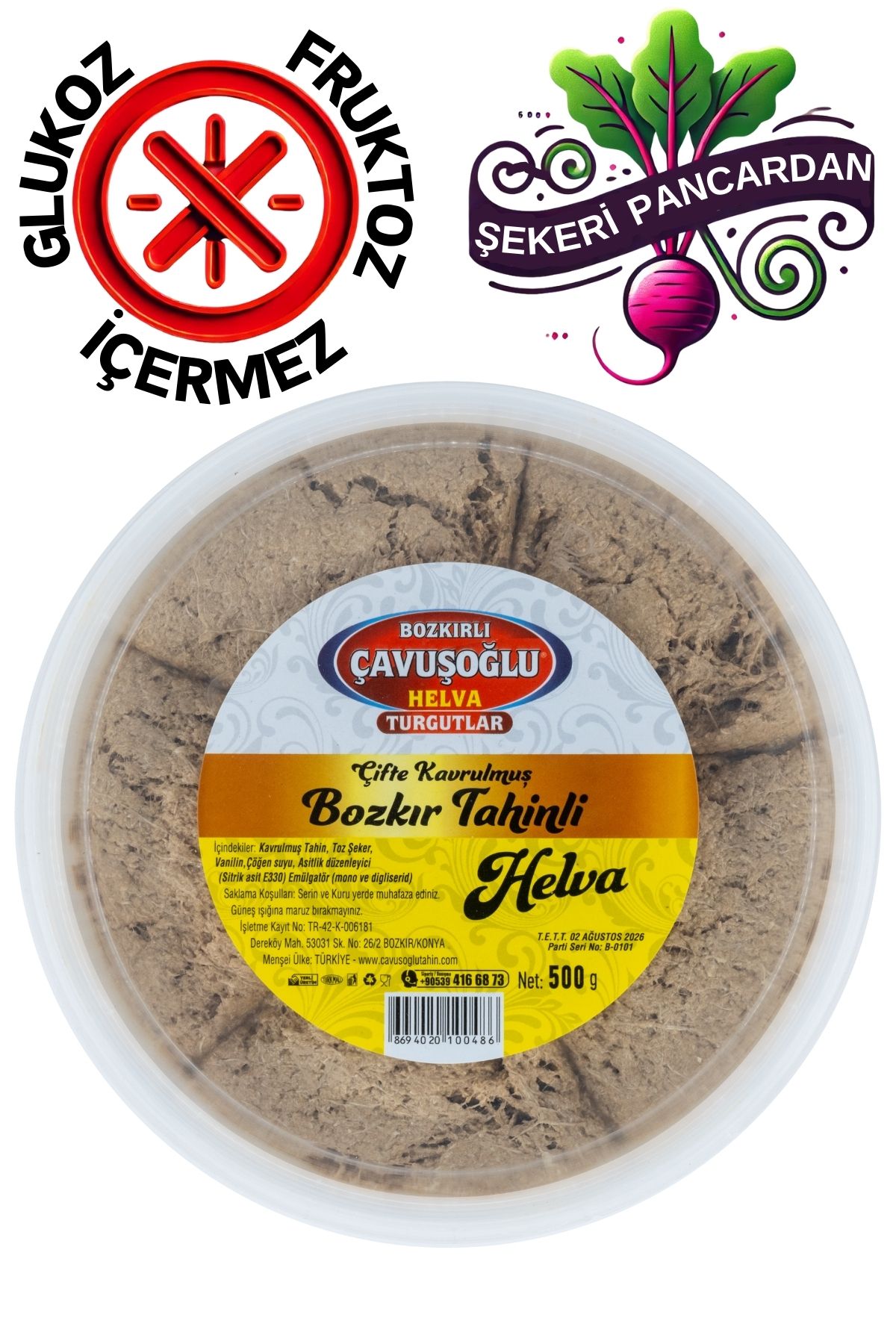 Bozkırlı Çavuşoğlu Bozkır Tahinli Helva 500g