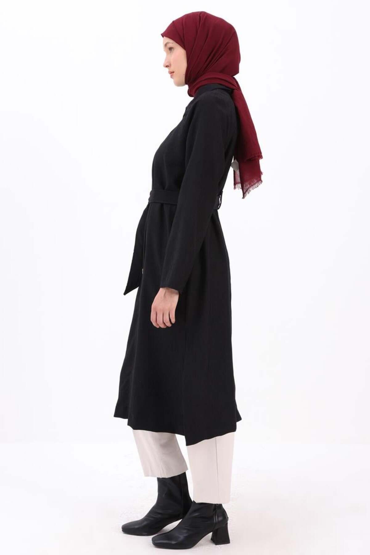 ALLDAY-Black-Workness Collar Button Bellow Cap 3