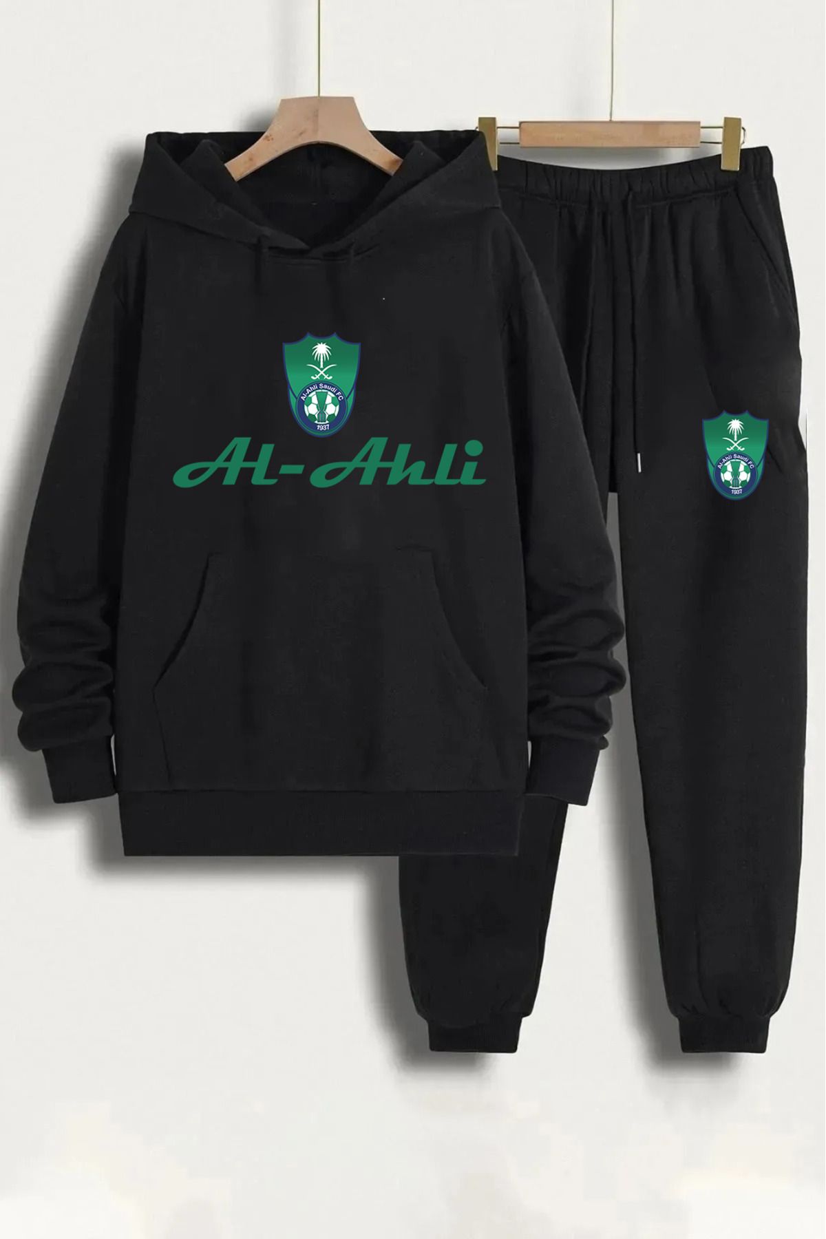 Pisa Art Al Ahli Özel Tasarım Kapşonlu Sweatshirt & Eşofman Altı 2'li Kombin