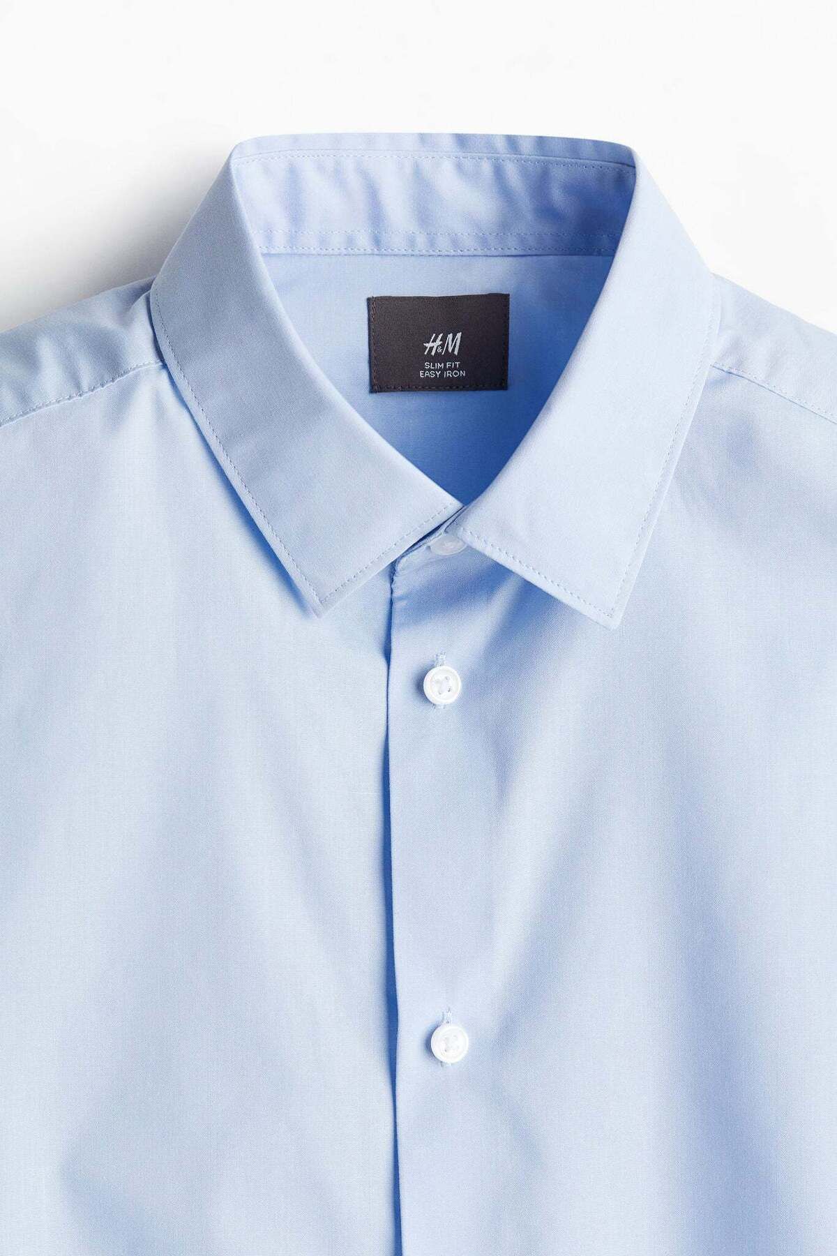 H&M-Slim Fit Easy-iron shirt 3