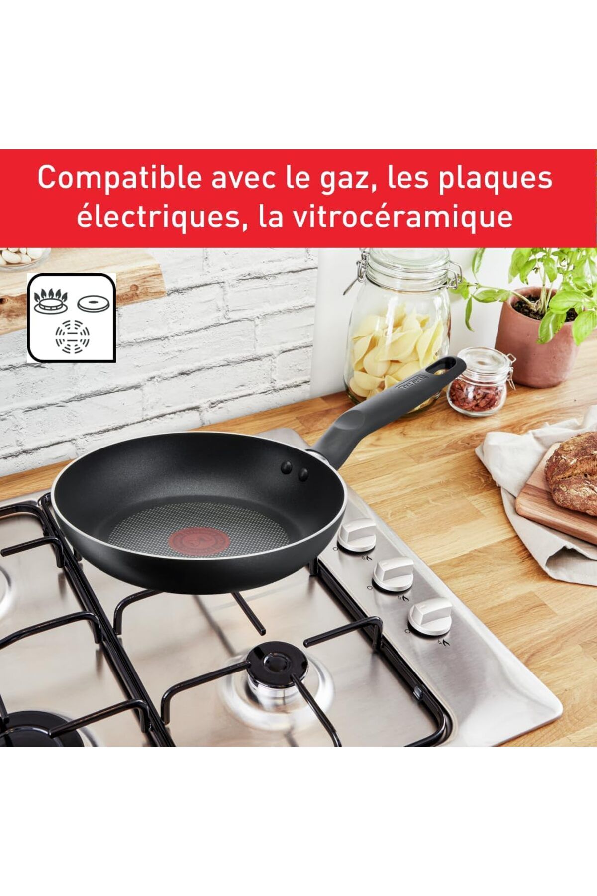TEFAL-Super Cook - Cookware Set for Use 9 Pcs |   Frypan 3