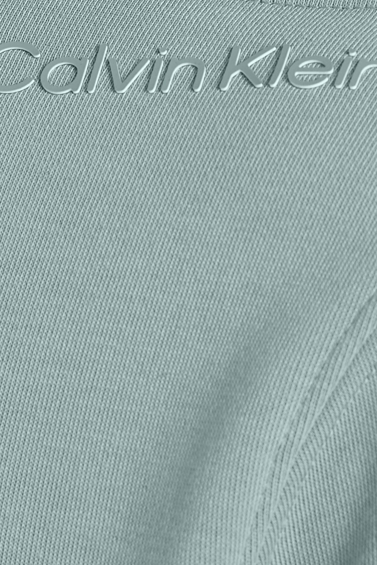 Calvin Klein-Męska szara bluza z kapturem - 00Gms4W332Pff-Pw Sweat Hoodie 3