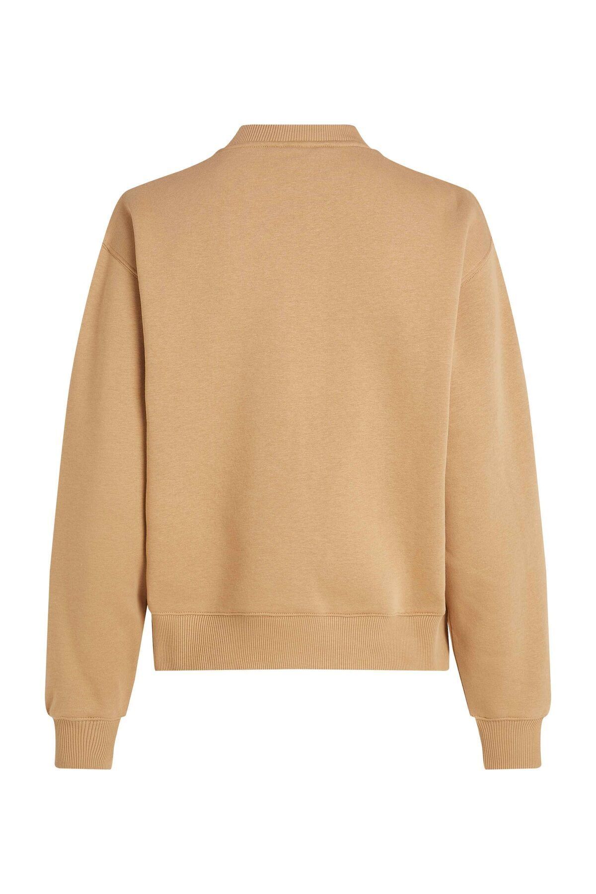 Tommy Hilfiger-MDRN REG CORP LOGO női pulóver - CAMEL C-NK SWTSHRT 2