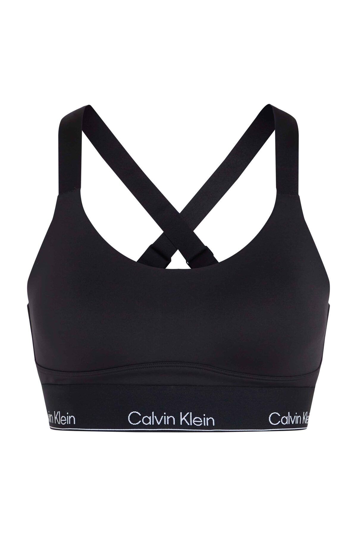 Calvin Klein-Biustonosz sportowy damski czarny - regulowane ramiączka, wysoka wydajność 2
