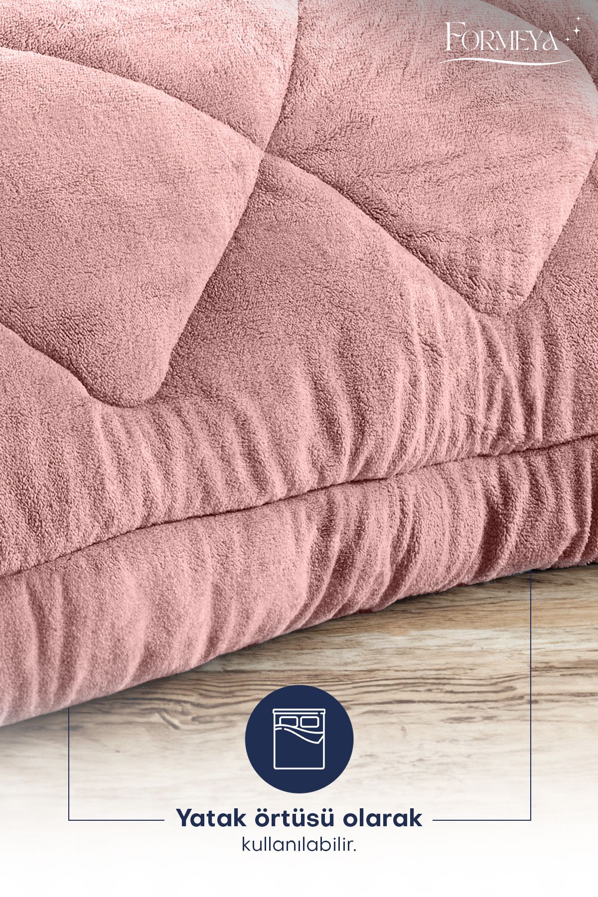 Formeya-Single Luxury Powder Wellsoft Quilt Double Sided 155x215 5