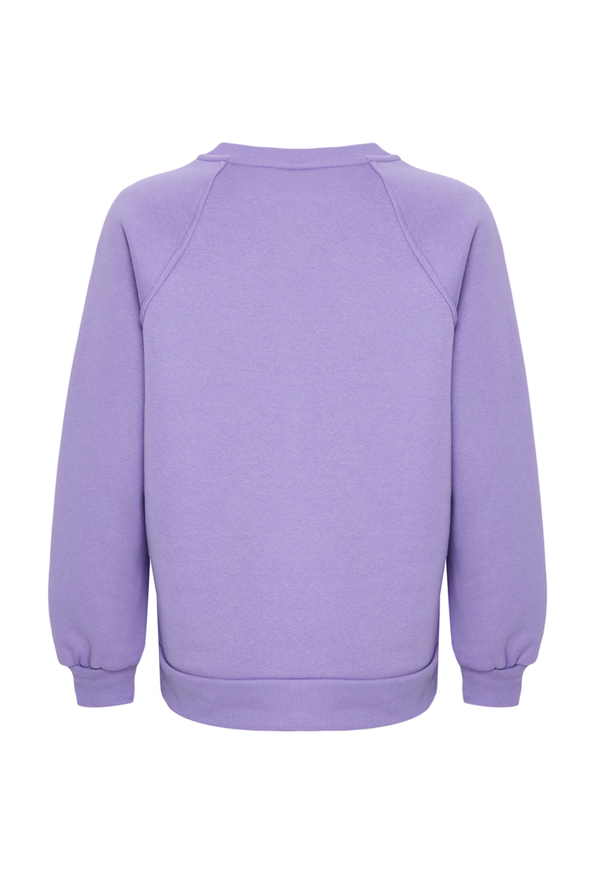Trendyolmilla  Lila Relaxed/Rahat Kalıp Basic Reglan Kol Bisiklet Yaka Örme Sweatshirt TWOAW24SW00104 - Görsel 7