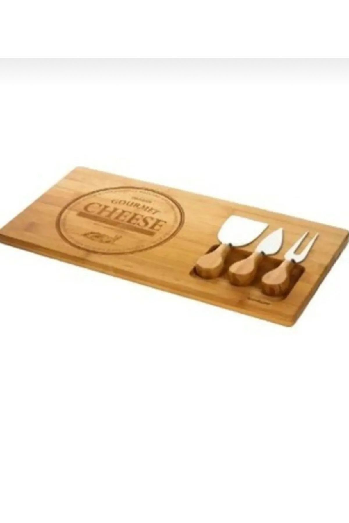 Kitchen Pembelia-Bamboo 4 Piece Cheese Presentation Board Set Cheese Presentation Plate 1