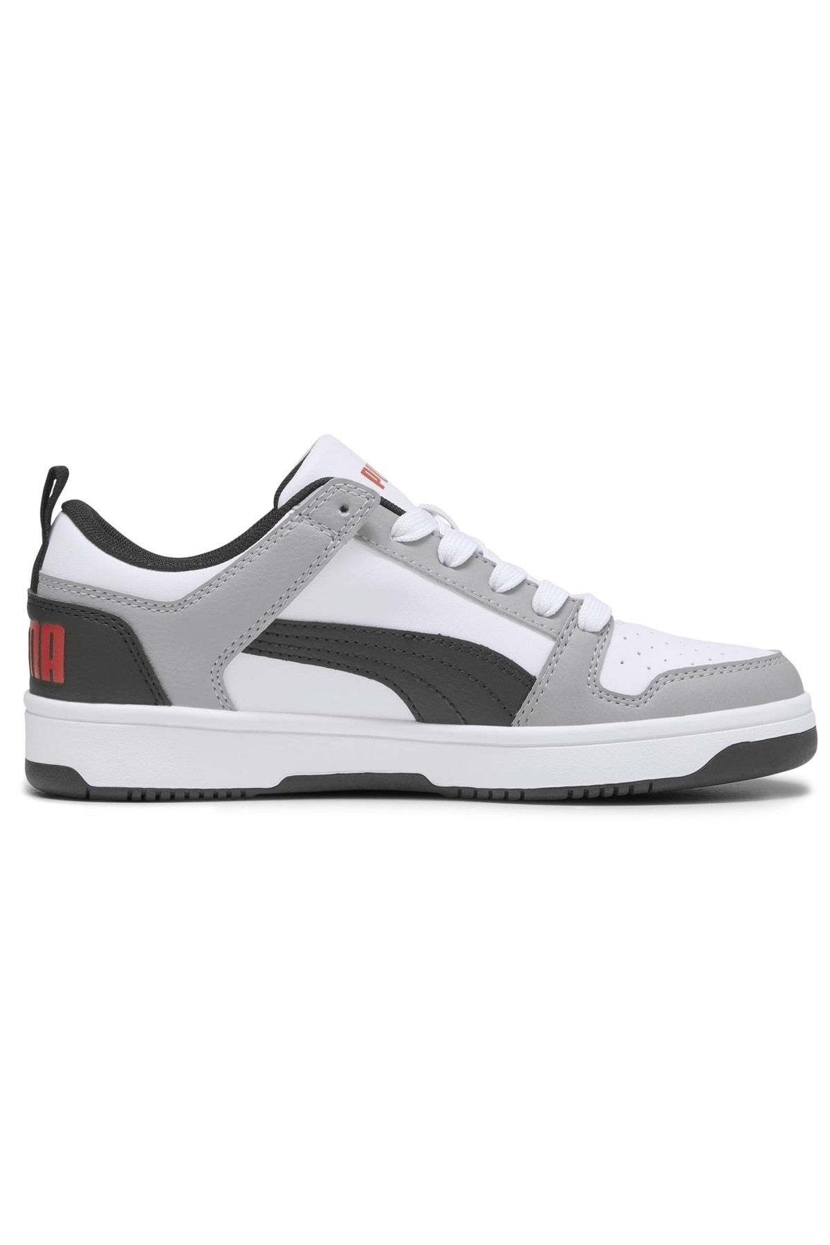 Puma-Unisex Rebound Layup Lo Sl Jr 370490 -18 Sneakers - Gri Sneakers 3