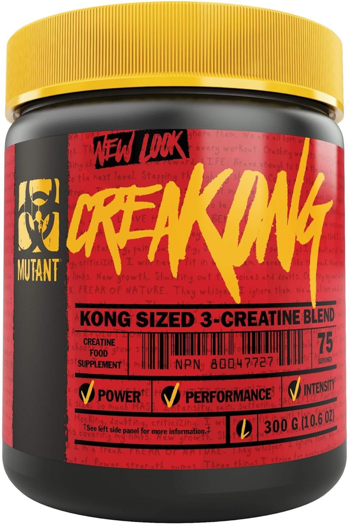 MUTANT Creakong - Adv Creatine monohydrate - Creatine malate + Creatine Magnesium Chelate 75 servis