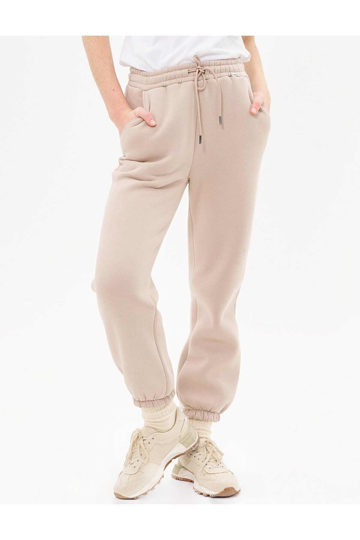 Kayra-Stone Color Jogger Pants - 3 Thread 3