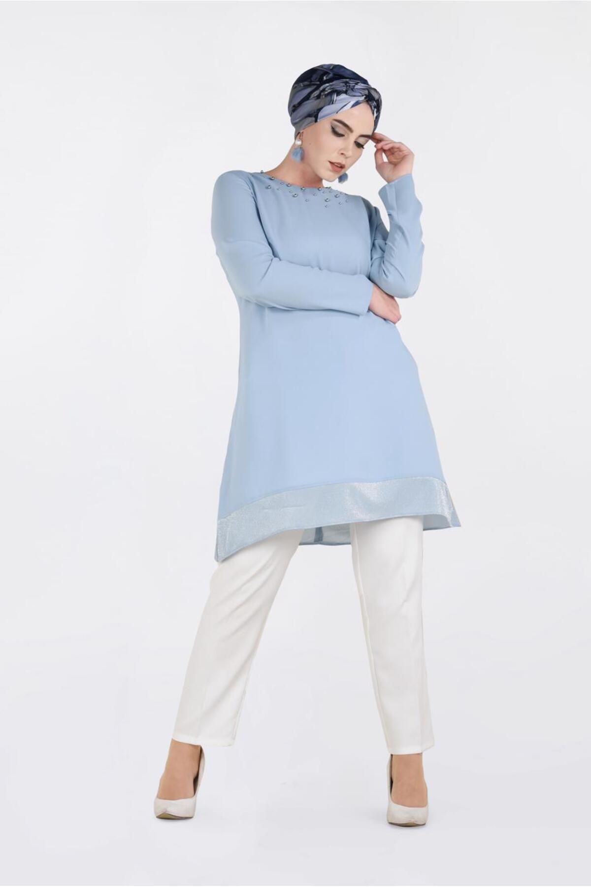 تونیک با جزئیات مروارید 2822 Alvina