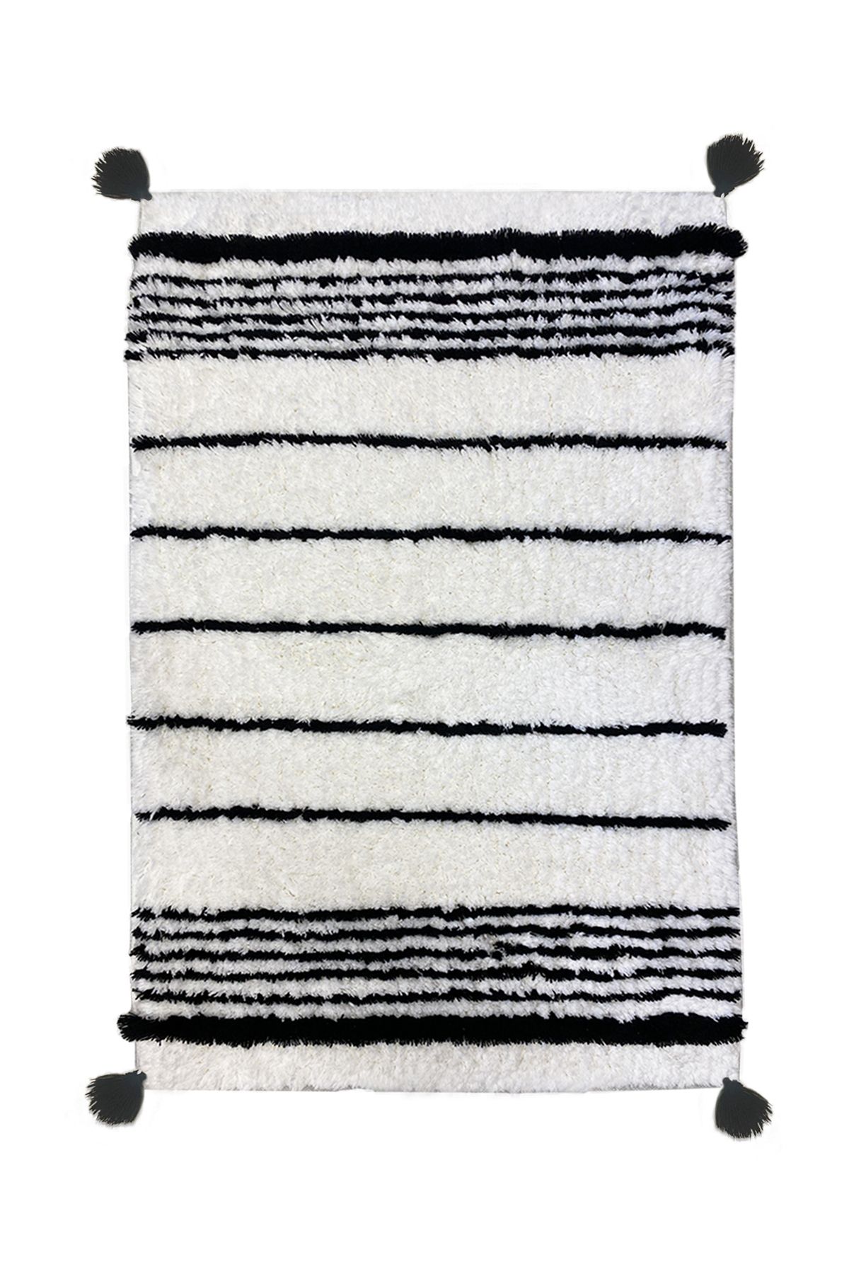 Chilai Home-Rekhaa White 60X100 cm Cotton Tufted Bath Mat 1