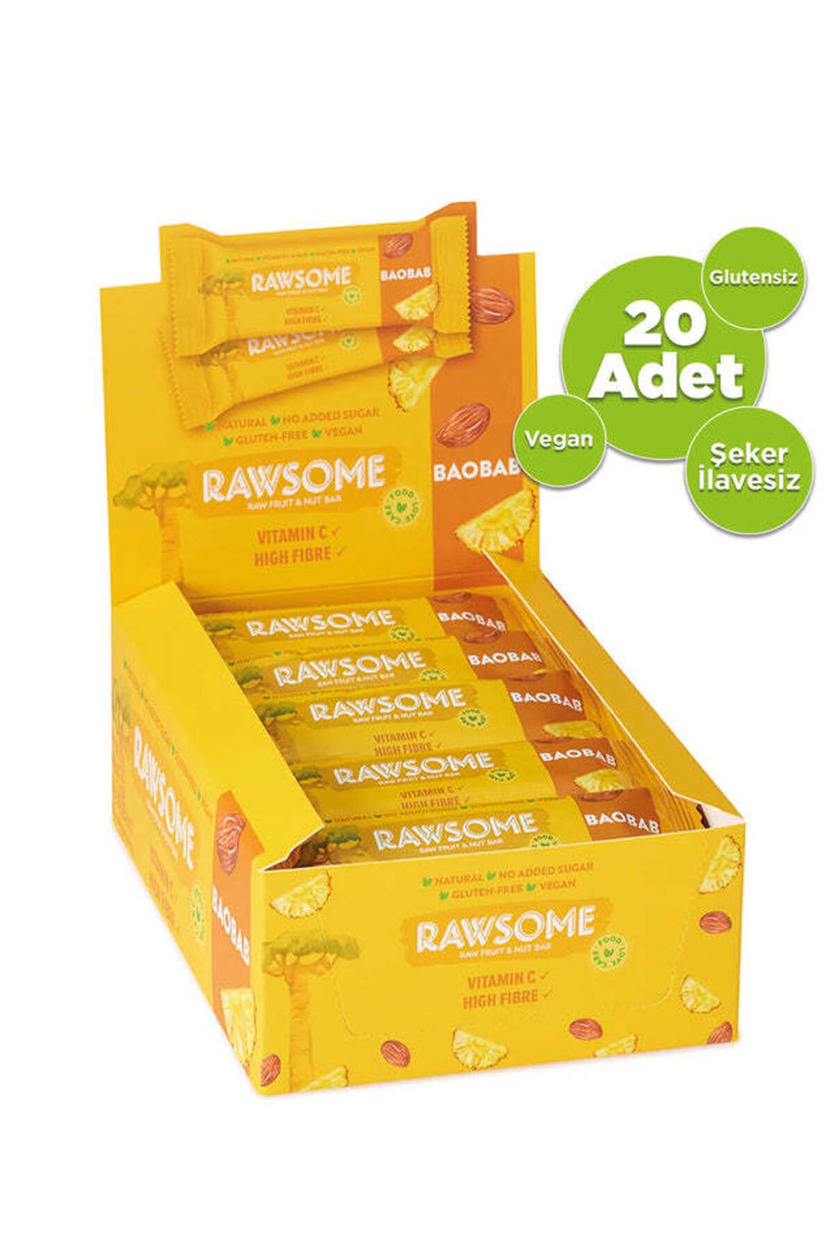 Rawsome Baobab Bar (20 Adet)