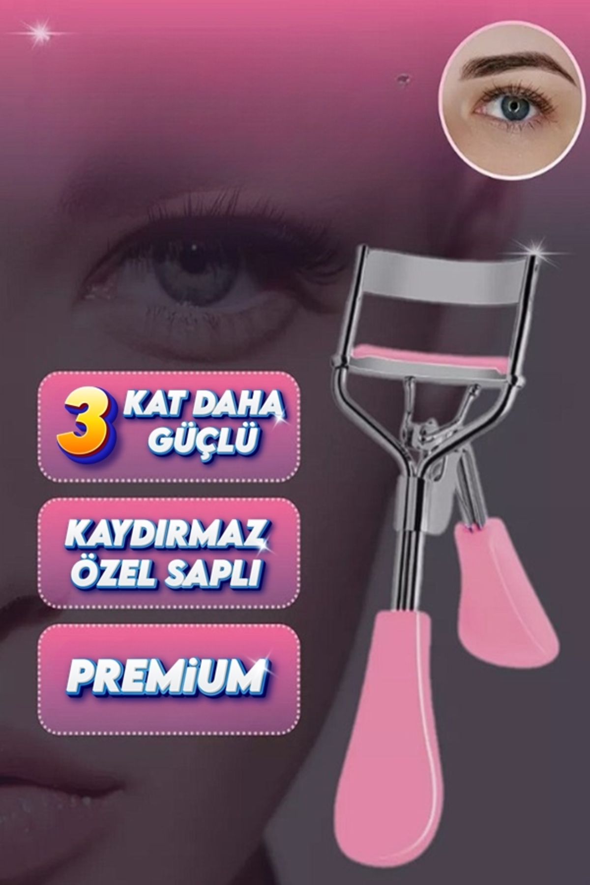 xolo Premium Kirpik Kıvırıcı Kirpik Kıvırma Aleti 3 Kat Daha Güçlü Eyelash Wave