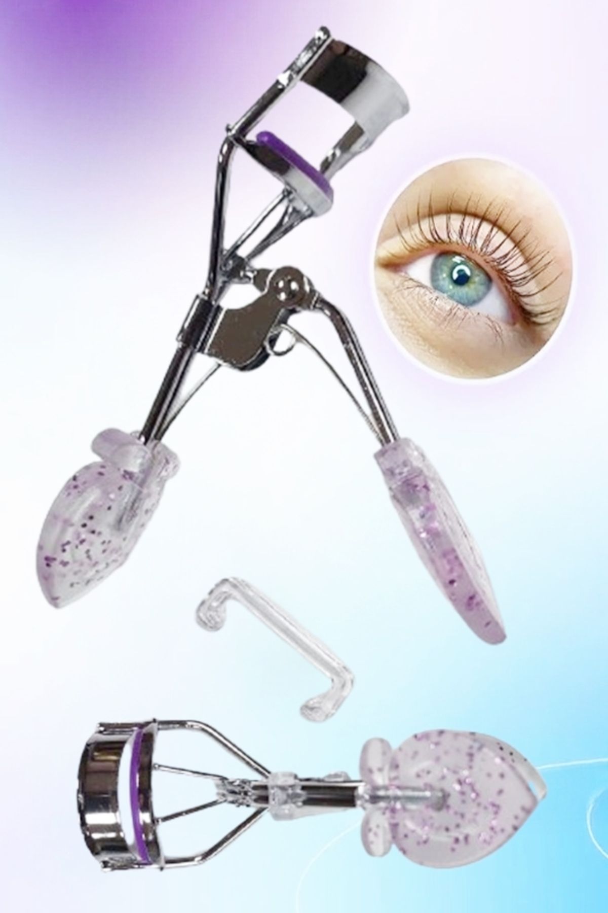 xolo Simli 3 Kat Güçlendirici Silikon Kirpik Kıvırıcı Eyelash Curler