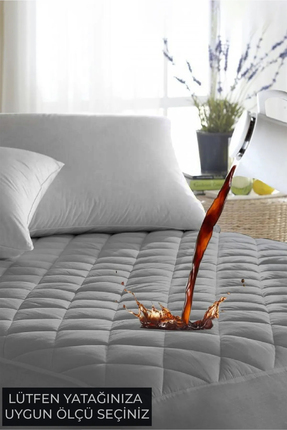 Dream Time Kapitone Fitted Sıvı Geçirmez Full Kenar Yatak Koruyucu Alez | Tüm...