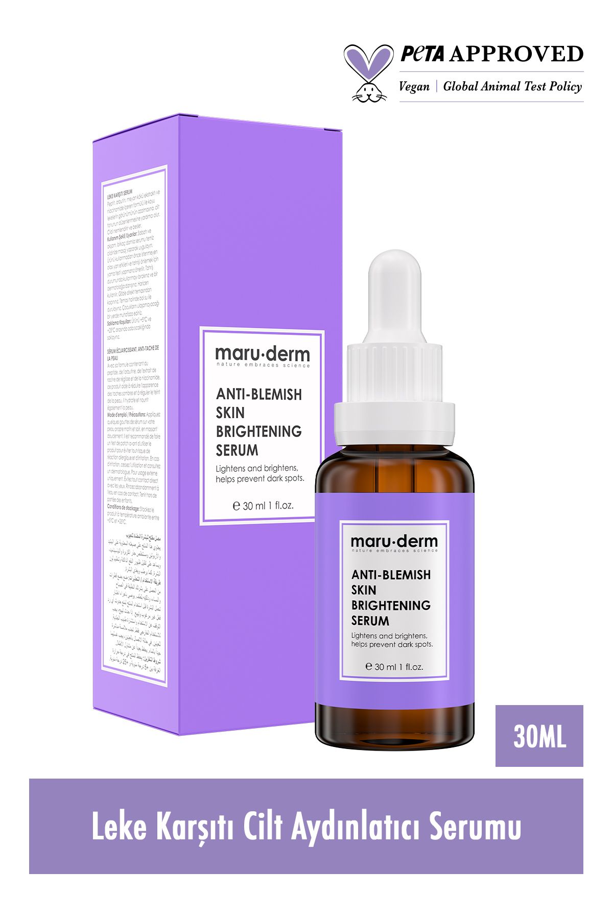 Maru.Derm Maruderm 3'lü Cilt Bakım Seti - Leke Karşıtı Tonik, Krem, Serum (250 Ml, 200 Ml, 30 Ml)-4