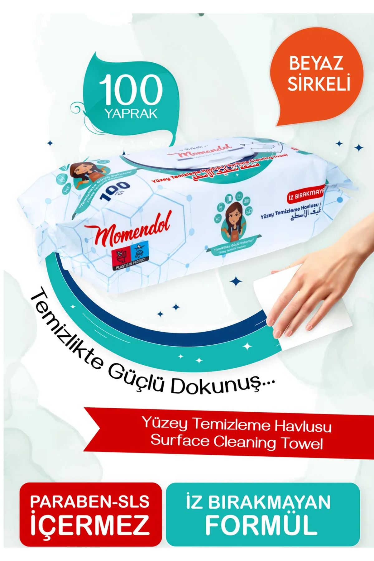 momendol Yüzey Temizlik Havlusu 600'lü
