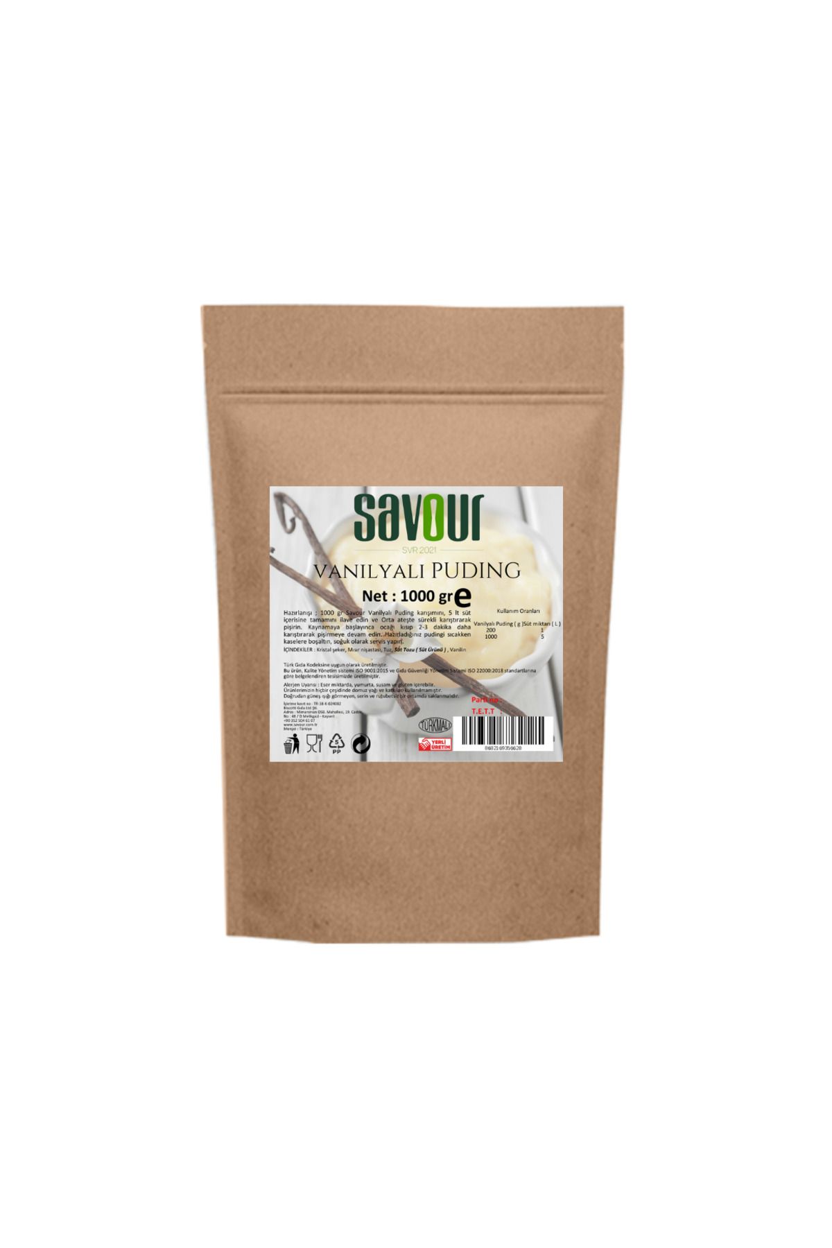 SVR VANİLYALI PUDİNG - 1000 GR