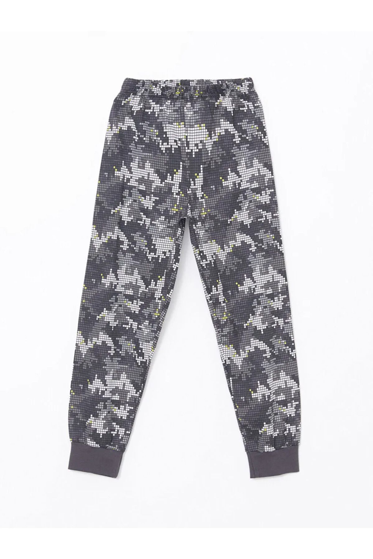LC Waikiki-Lcw Kids Gray Crew Neck Boy Pajamas Set 3