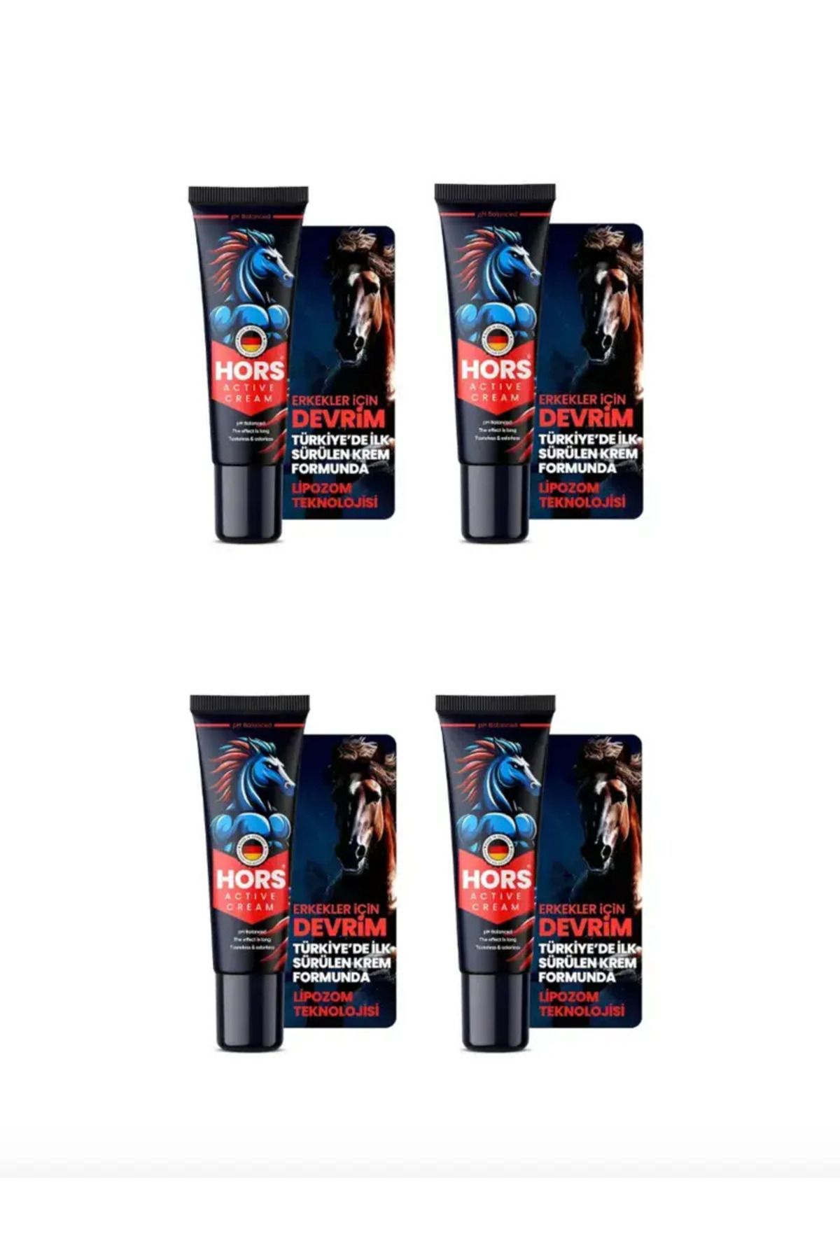 Hors Active Cream Erkekler Için Etkili Bakım Kremi 50 ml X 4 Adet