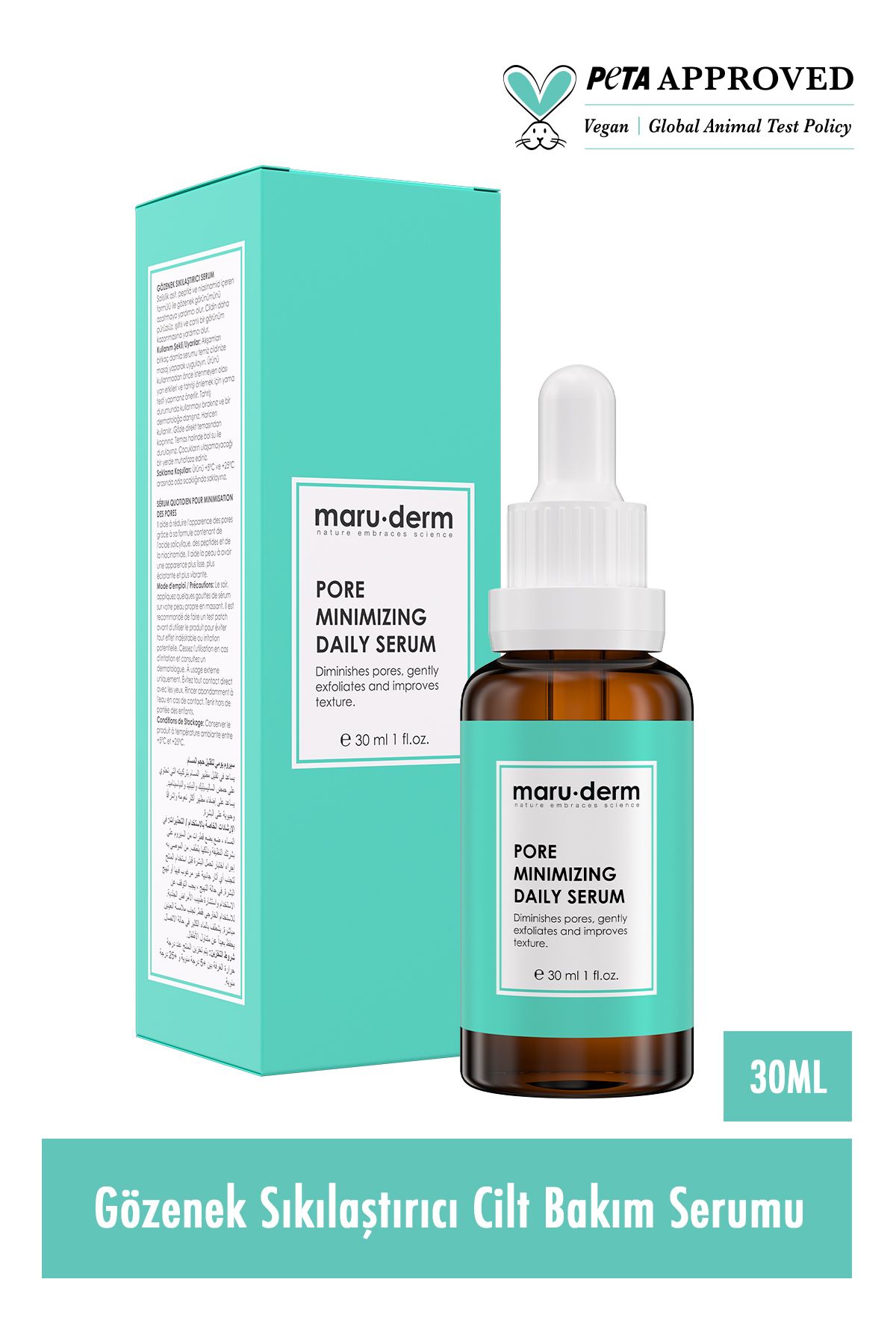 Maru.Derm Maruderm 3'lü Cilt Bakım Seti - Gözenek Sıkılaştırıcı Jel, Tonik, Serum (400 Ml, 250 Ml, 30 Ml)-4