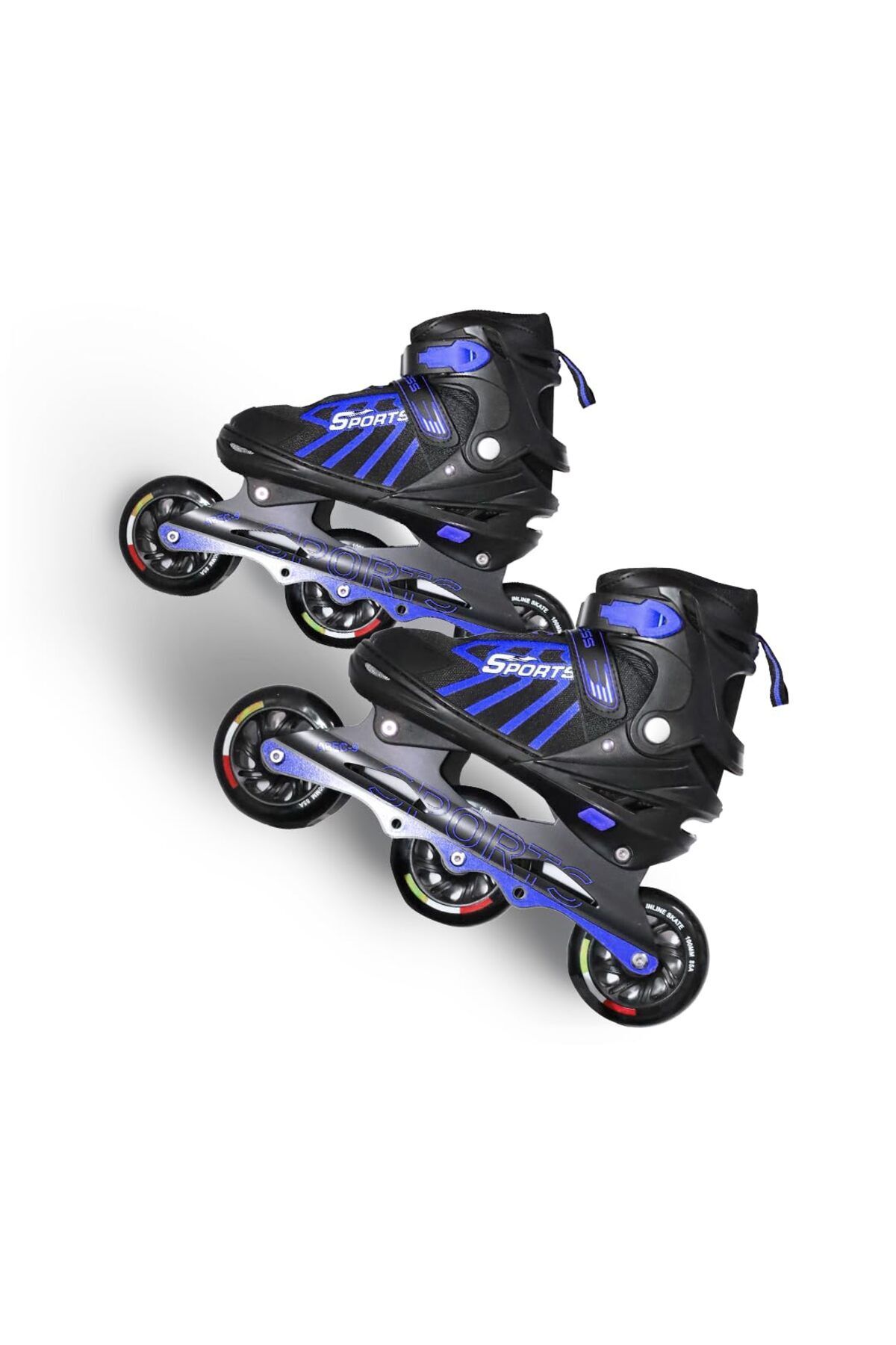 Endless-Inline Adjustable Skates | Large Size 39-43 Eur | Blue | 100 Mm Pu Wheels 2