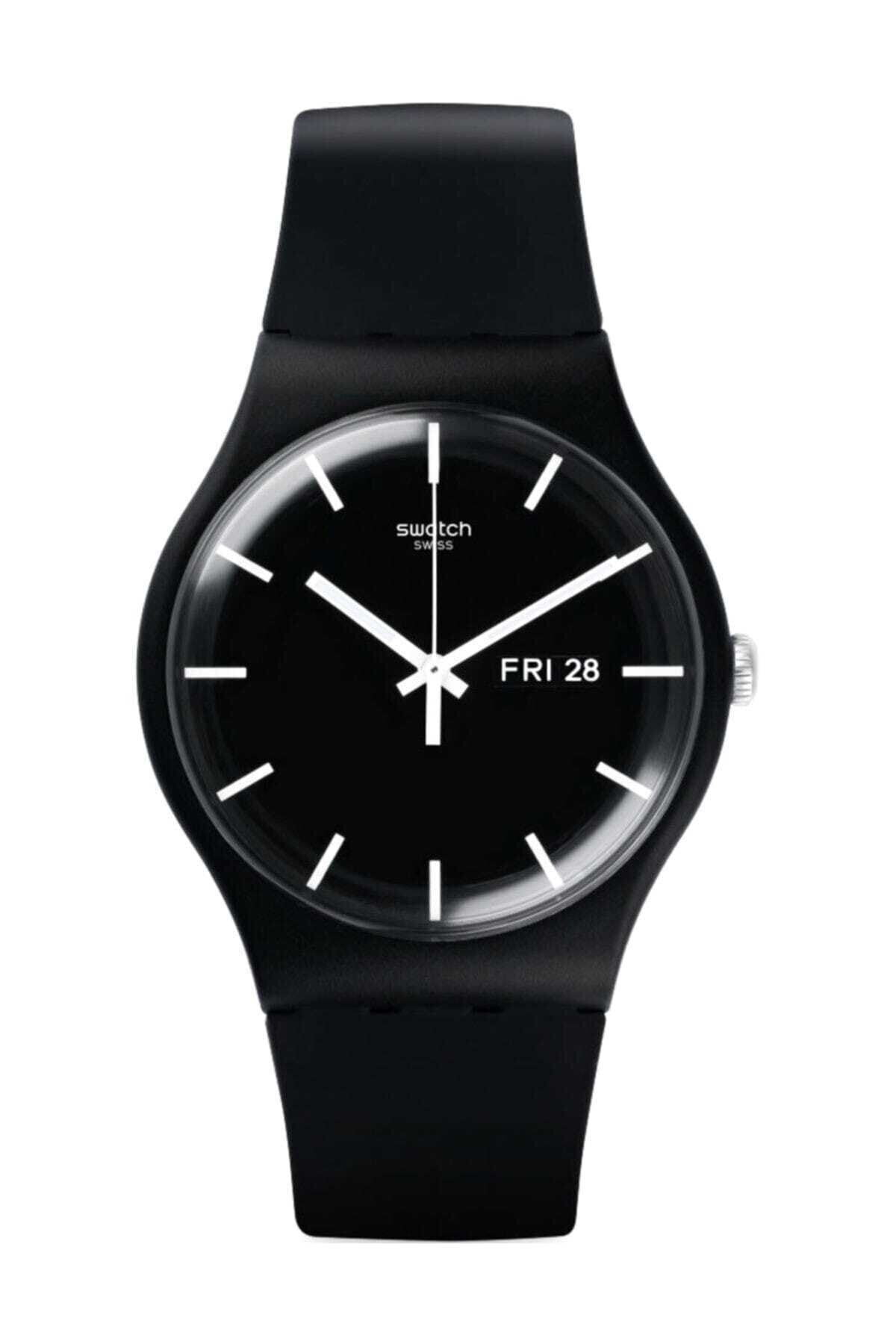 Swatch-Unisex Black Wristwatch SUOB720 3