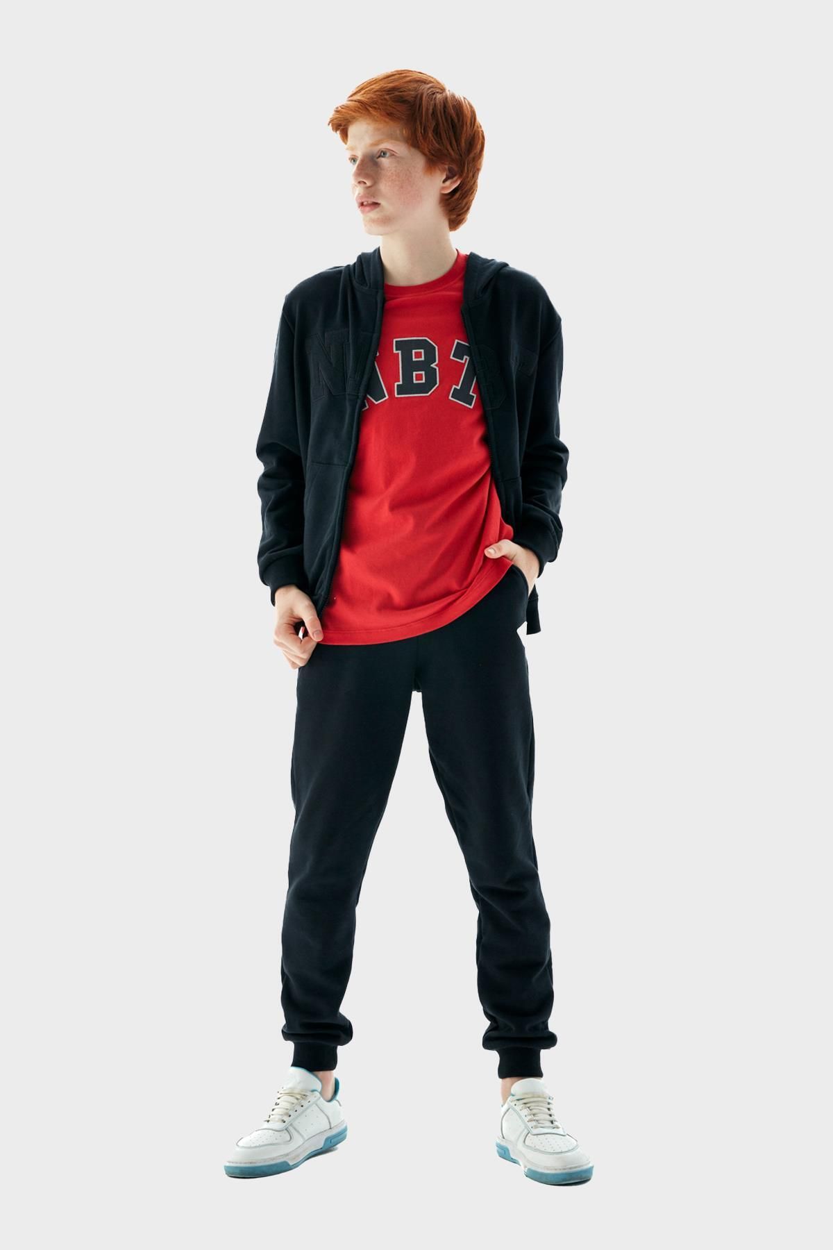 Nebbati-Bg Store Boy's Black Tracksuit 23Pfwnb3406 1