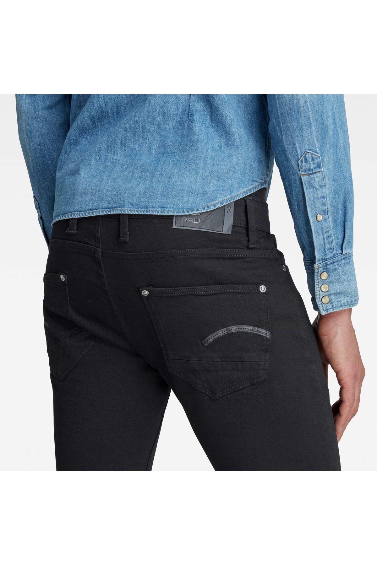 شلوار جین مشکی مردانه G STAR RAW 51010.B964.A810 JEANS SKENNY G-STAR RAW
