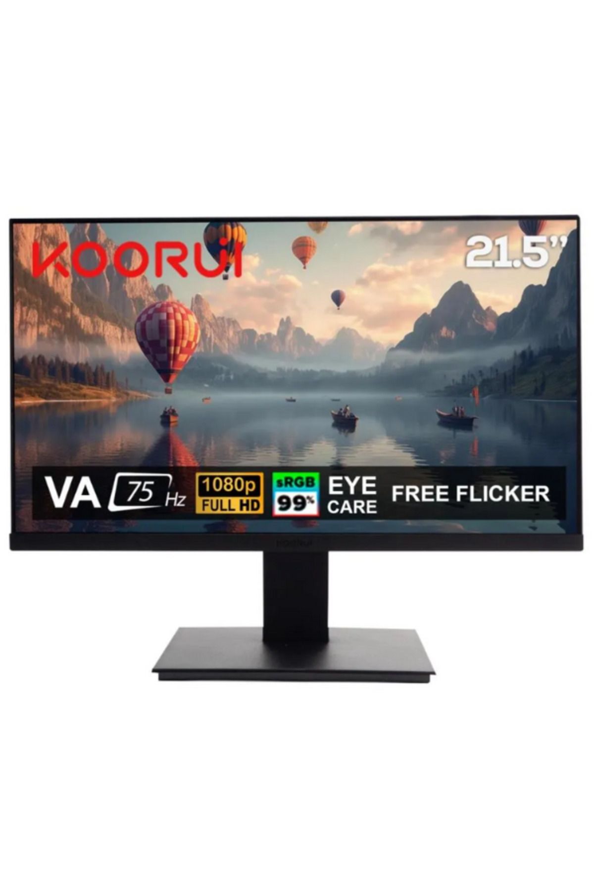 Koorui 21.5" 22N1 75Hz 6ms VA FHD (HDMI, VGA) Monitör