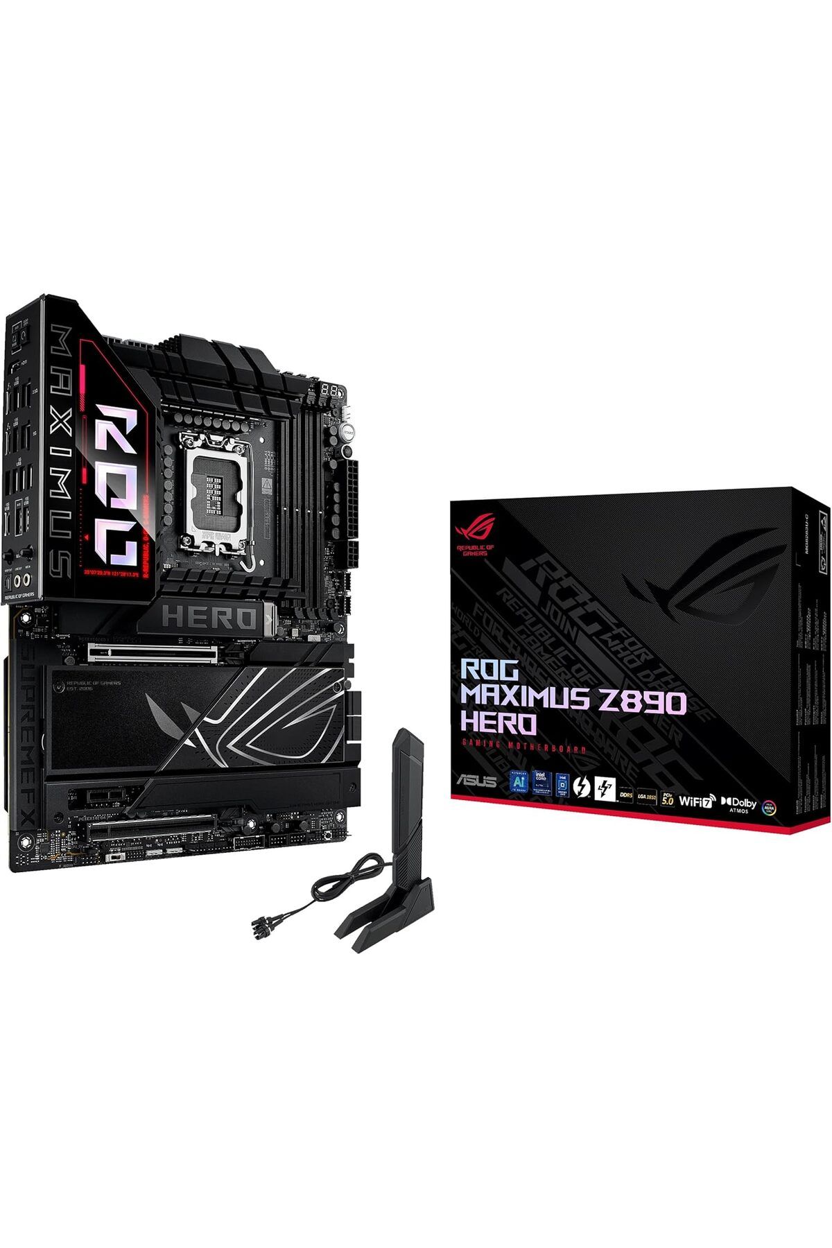 ASUS-ROG MAXIMUS Z890 HERO Intel Z890 LGA1851 DDR5 8800 6x M.2 WiFi  Motherboard 1