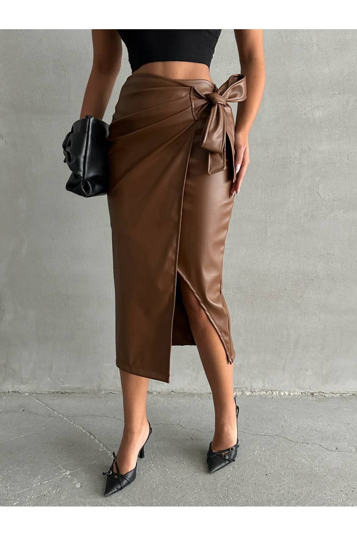 prova-Long Belted Skirt - Misset24429 5