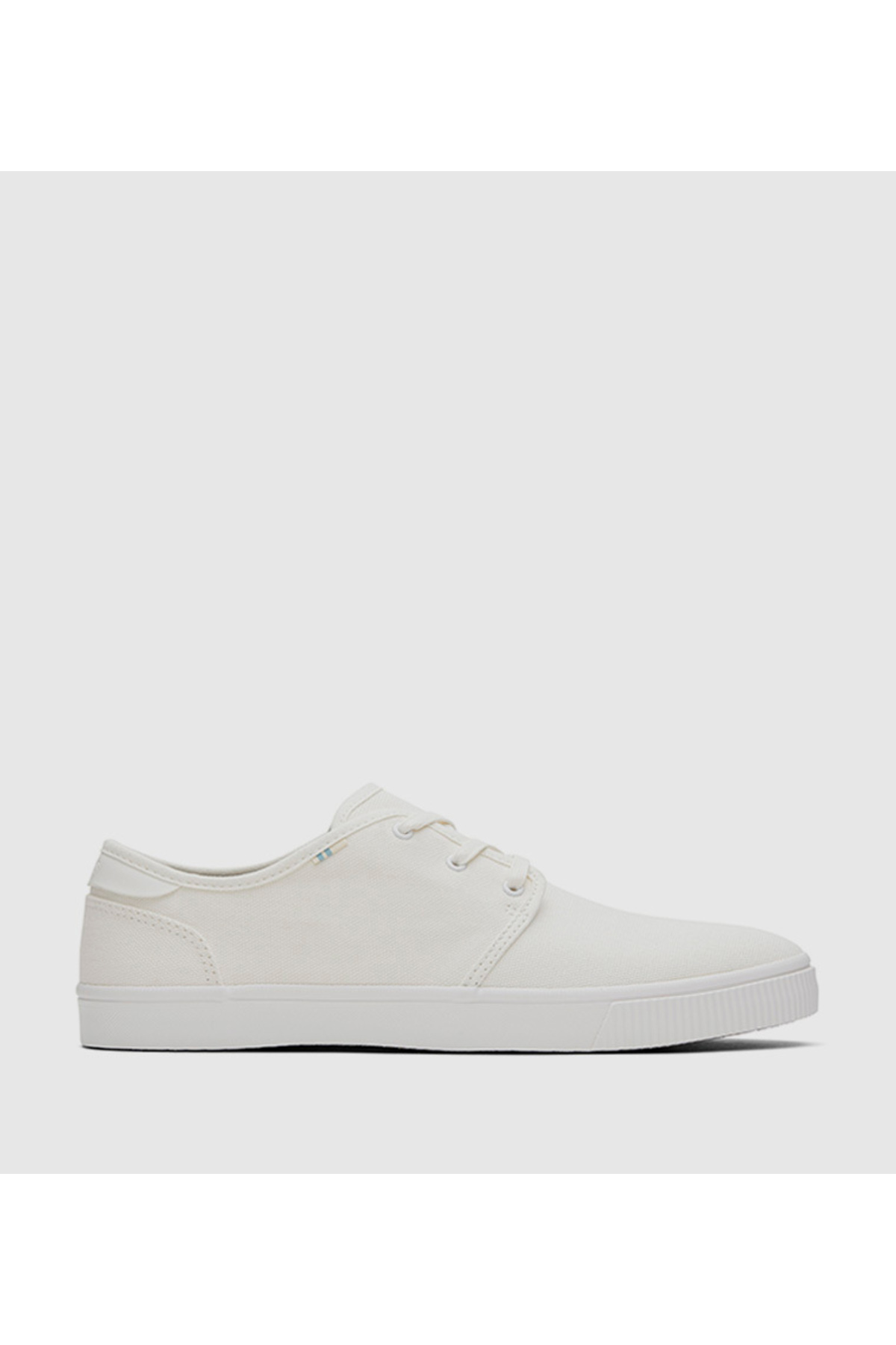 Toms-حذاء مسطح كاجوال باللون الأبيض 1